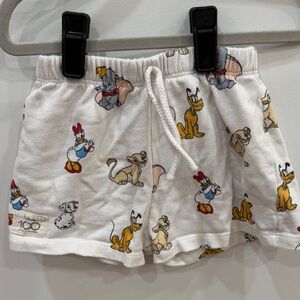 Zara x Disney Character Print Baby Shorts